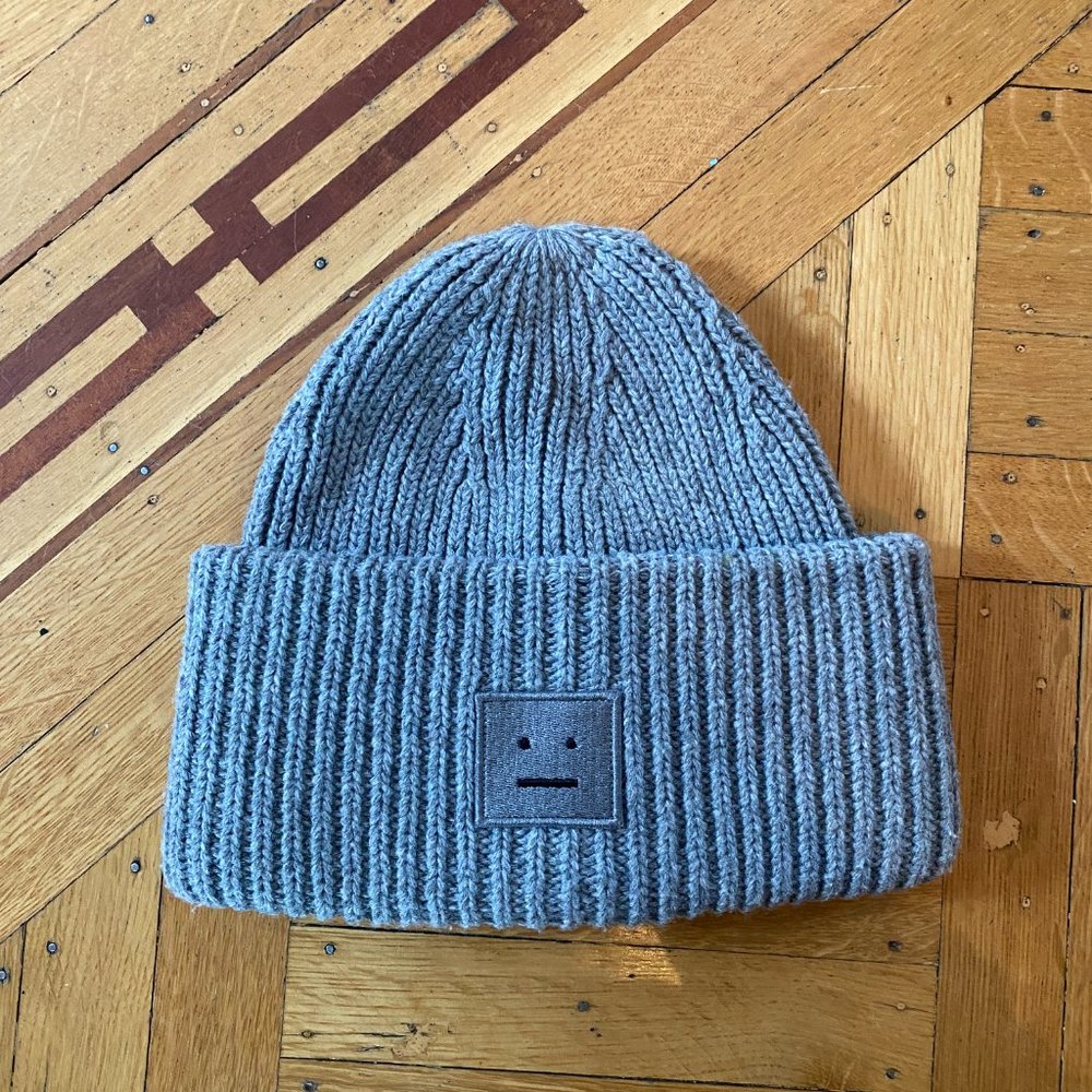 Acne Studios Face Wool Beanie Toque